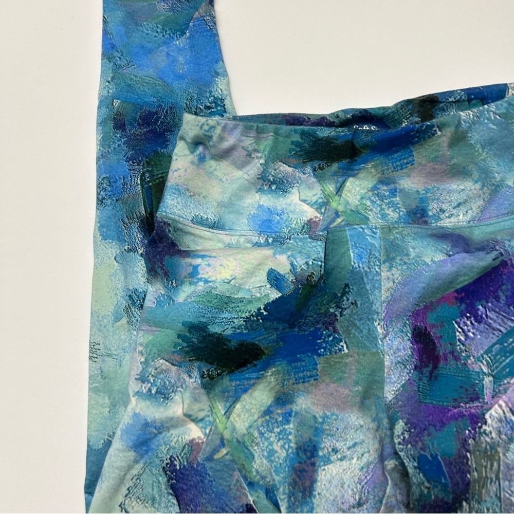 Soft Surroundings Blue Abstract Pattern Printed M… - image 2